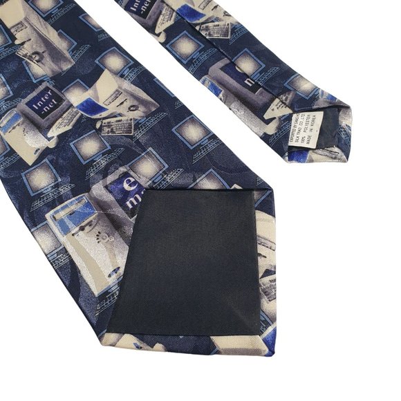 Fratello Mens Novelty Necktie Computer Geek IT Nerd Email Internet Office Gift - Picture 5 of 5